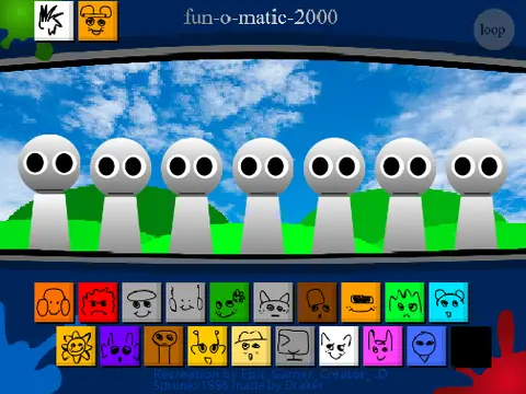 1996 Sprunki Mod game logo featuring classic Sprunki character design