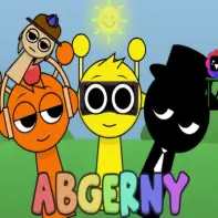 Abgerny en Scratch game logo with day/night cycle indication