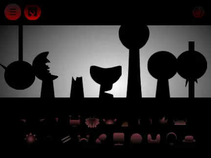 Logo for the dark crossover between Dandy's World and Sprunki Phase 5 featuring horror elements