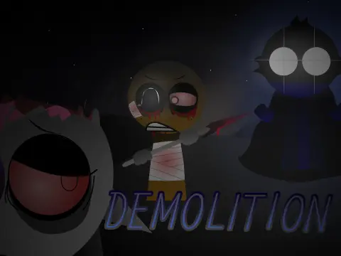 Dereignatism Phase 6 logo featuring reanimated characters from Sprunki Definitive Phase 9 port