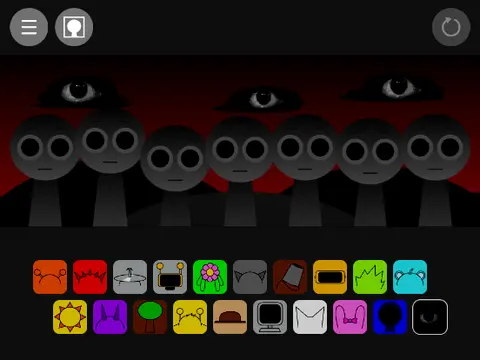 Logo for Incrandom Sprunki featuring play and game creation tutorial