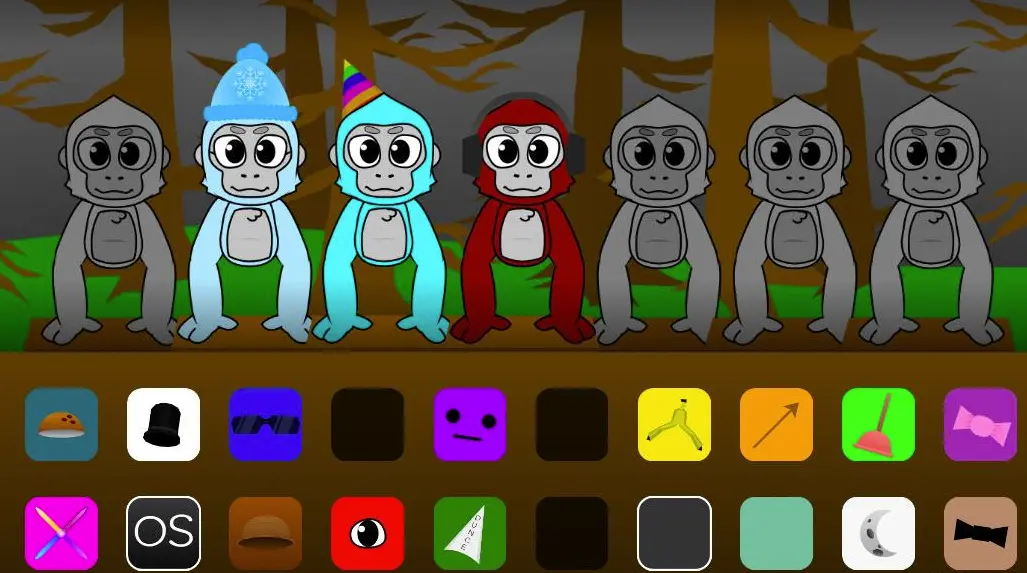 Happy banana characters making music in Incredibox Banana