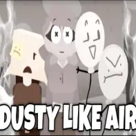 Incredibox Dusty Like Air logo featuring dusty-themed Sprunki characters