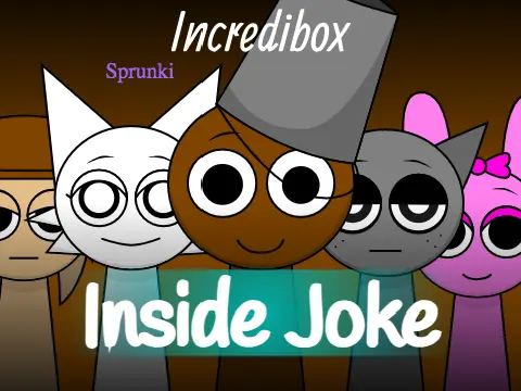 Incredibox Inside Joke Sprunki Attack game logo featuring crossover concept