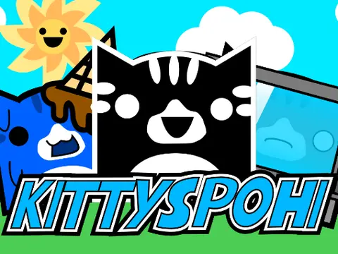 Logo for Incredibox Kittyspohi 0.4.0 featuring cat character designs across Sprunki platforms