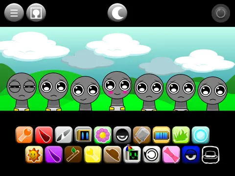 Phase 0 Gray is Happy game logo featuring happy Gray and sus Sprunkbies