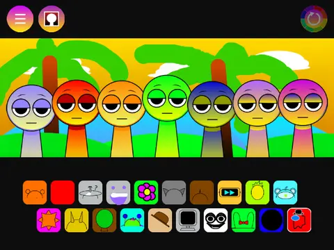 Incredibox Sprunki 2025 Edition logo with futuristic neon design