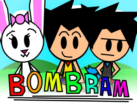 Sprunki Bombram Horror game logo featuring Spanish character mod