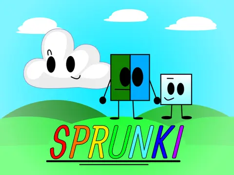 Logo for Sprunki But BFDI R E V E N G E crossover mod