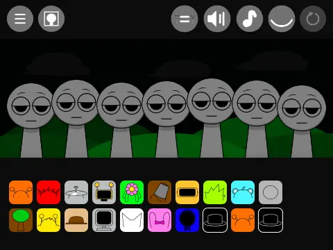 Incredibox Sprunki But Grays Dead game logo featuring Gray's absence theme