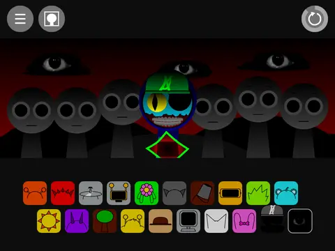 Sprunki Xcitric OC game logo featuring friend's original character