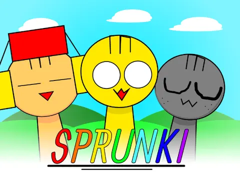 Incredibox Sprunki Comic game logo featuring Sprunki characters
