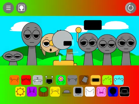 Play Incredibox Sprunki Glitch Update - Corrupted Horror Edition Cover