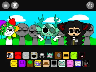 Incredibox Sprunki In My Version V2 game logo featuring Ashie and Dandy Vineria characters