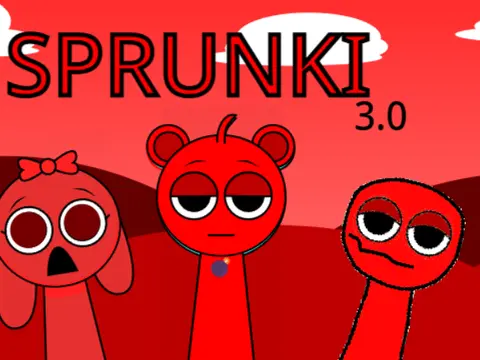 Incredibox Sprunki Ketchup 3.0 reupload logo with red and ketchup theme