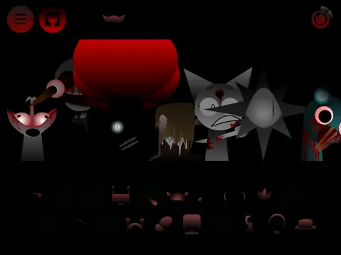 Custom OC character in Sprunki Phase 4 gameplay screenshot