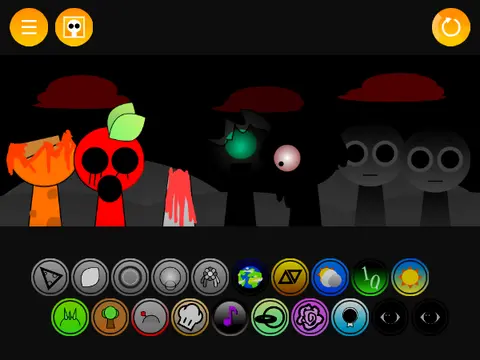 Incredibox Sprunki Reborn Copy game logo featuring renamed character collection