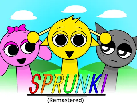 Logo for Sprunki Remastered V6 with Funbot redesign