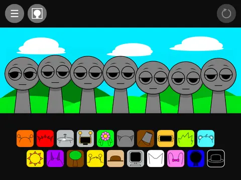 Incredibox Sprunki Reposted V2 game logo featuring mature content warning