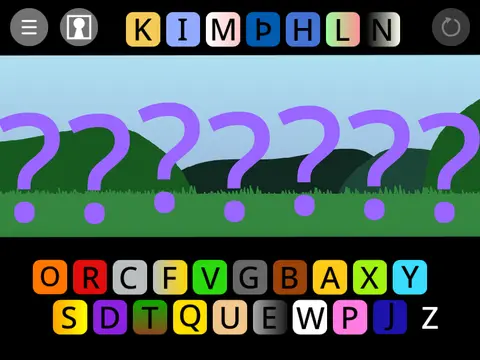 Logo for the Incredibox Sprunki Retake Letters mod where each character is represented by a letter