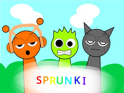 Logo for Incredibox Sprunki Unfinished featuring multiple character icons