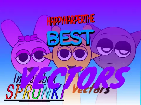 Logo for Incredibox Sprunki Vectors featuring original character artwork gallery