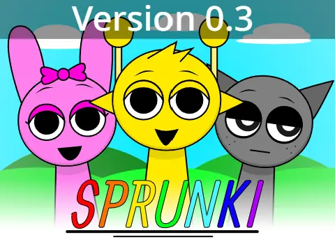 Play Sprunki Version 0.3 Durple Prototype Logo Cover