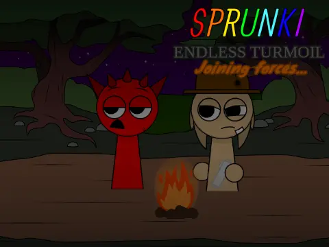 Logo for Joining Forces cutscene from Sprunki Endless Turmoil story project