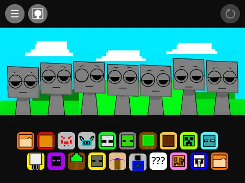 Minecraft Sprunki Game Logo