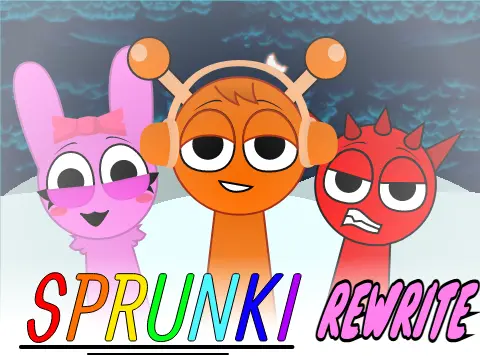 Ozzybox Red Sprunki Rewrite 13 logo featuring Ozzybox and Colorbox fusion