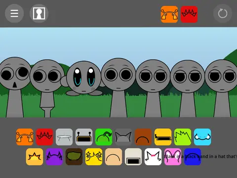 Logo for Prunk Refaced, a horror parody of the Sprunki Retake game