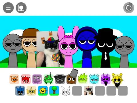 Official logo for Sprunki 2 game featuring main characters