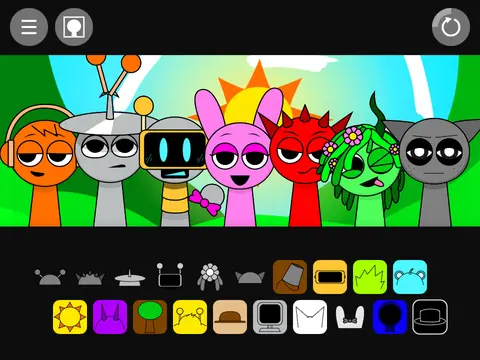 Sprunki Archive 2.0 remix 2 game logo with retro pixel font