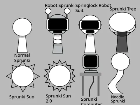 Download Sprunki game assets and resources for modding