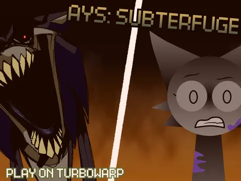 AYS Sprunkifuge game cover with spy and subterfuge themed Sprunki characters