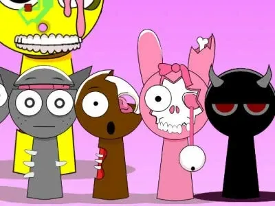 Official Sprunki Banana Porridge game logo featuring banana and porridge characters