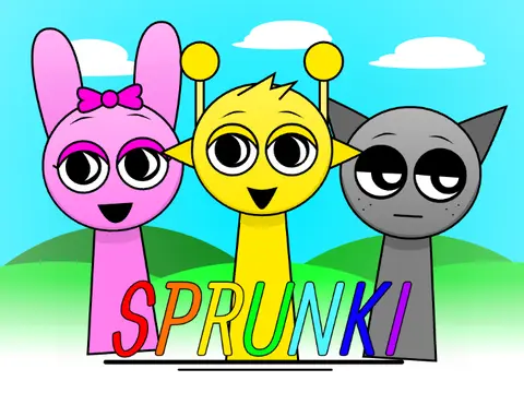 Official logo for Sprunki But Better game showing enhanced characters
