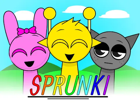 Logo for Sprunki But I Messed It Up featuring dark storyline and character interactions