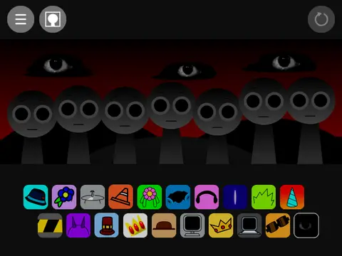 Sprunki With People's OC game logo featuring community original characters