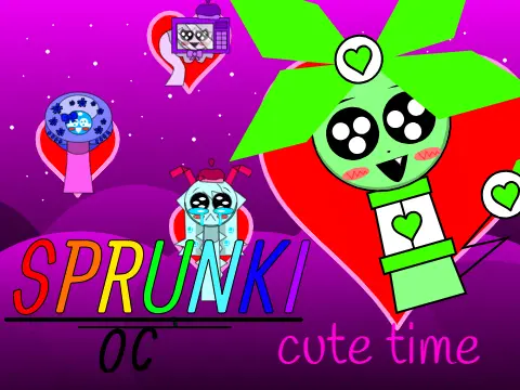 sprunki cute time with oc - Play Online Free | Sprunki Game Logo