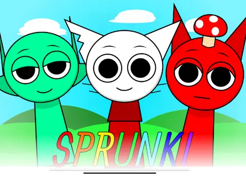Official logo for Sprunki Deluxe Edition featuring enhanced character designs