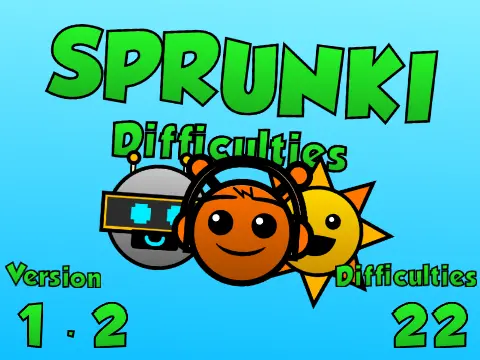 Sprunki Difficulties version 1.2 remix game cover