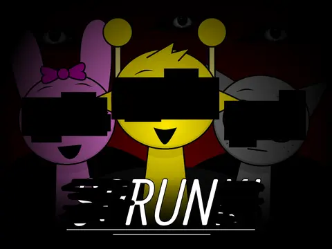 Sprunki Dumb Unfinished logo featuring basic movement mechanic