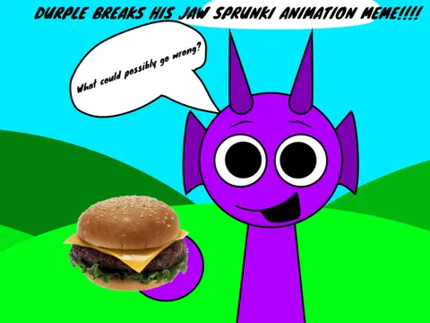 Watch Durple Breaks His Jaw Sprunki Animation Meme Video