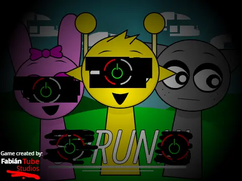 Sprunki Echoes of Firmware game logo featuring infected characters