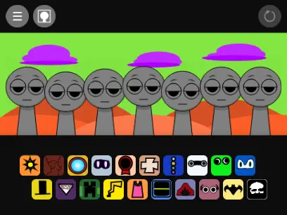 Sprunki Incredibox Multiverso game logo featuring crossover character roster