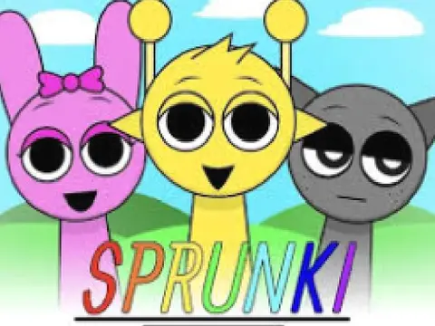 Sprunki Incredibox V4 game logo with editor source code feature