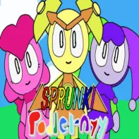 Sprunki Mod Poddel NYY game logo with NYY style design