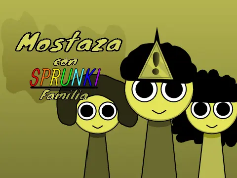 Sprunki Mustard Phase 1 game logo with yellow mustard theme