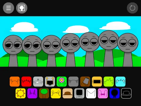 Sprunki Phase 1.2 game character and logo